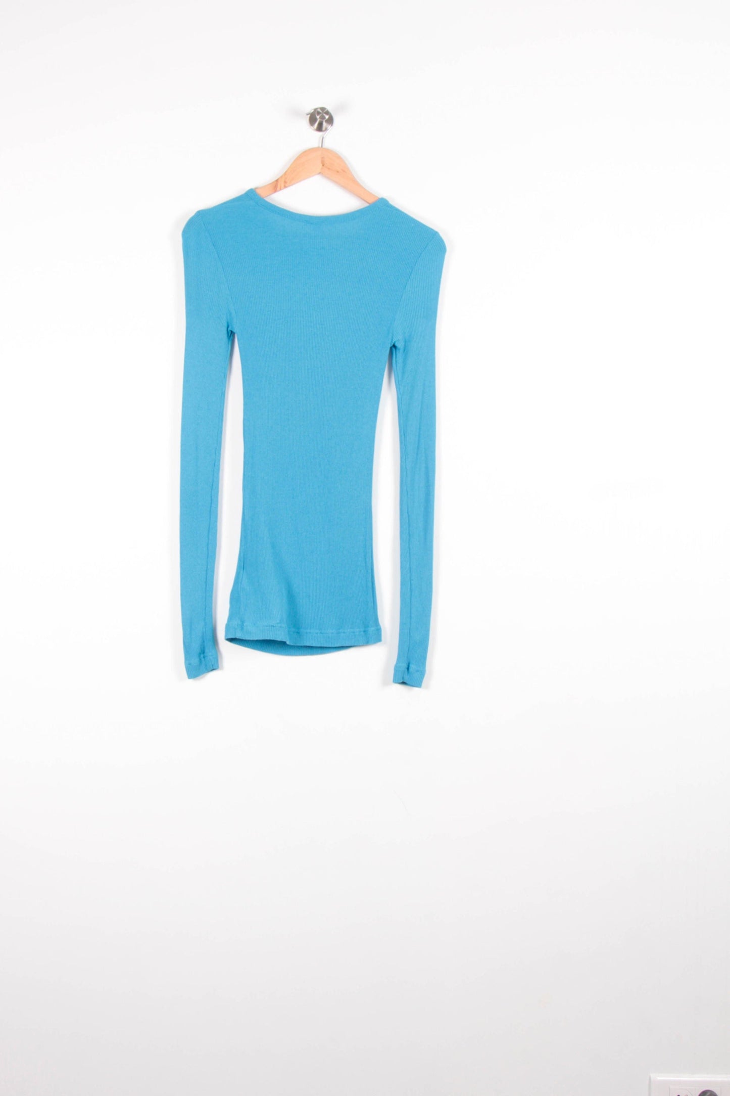 T-shirt Manches Longues Bleu - Taille XS/34