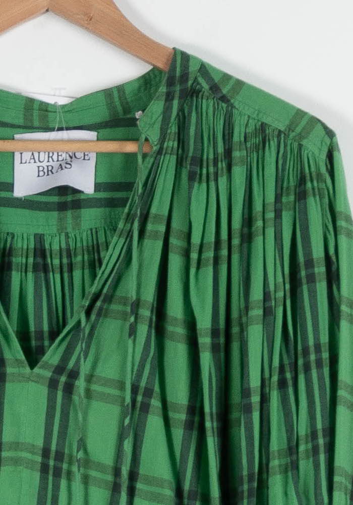 Blouse Verte et Noire - Taille M/38