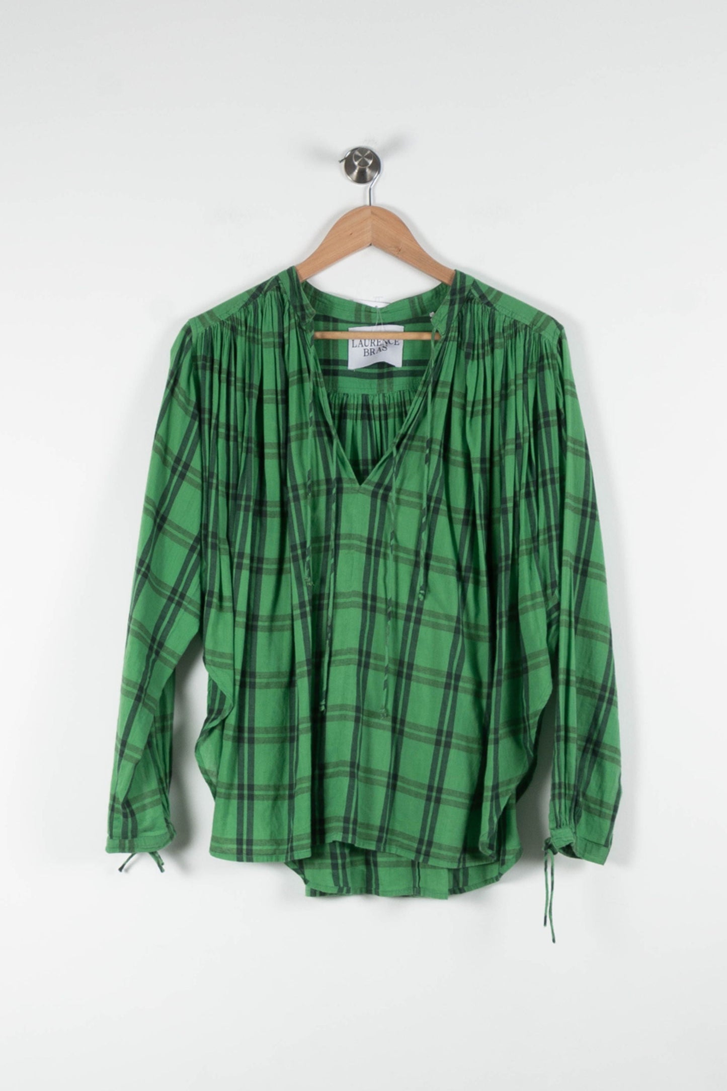 Blouse Verte et Noire - Taille M/38