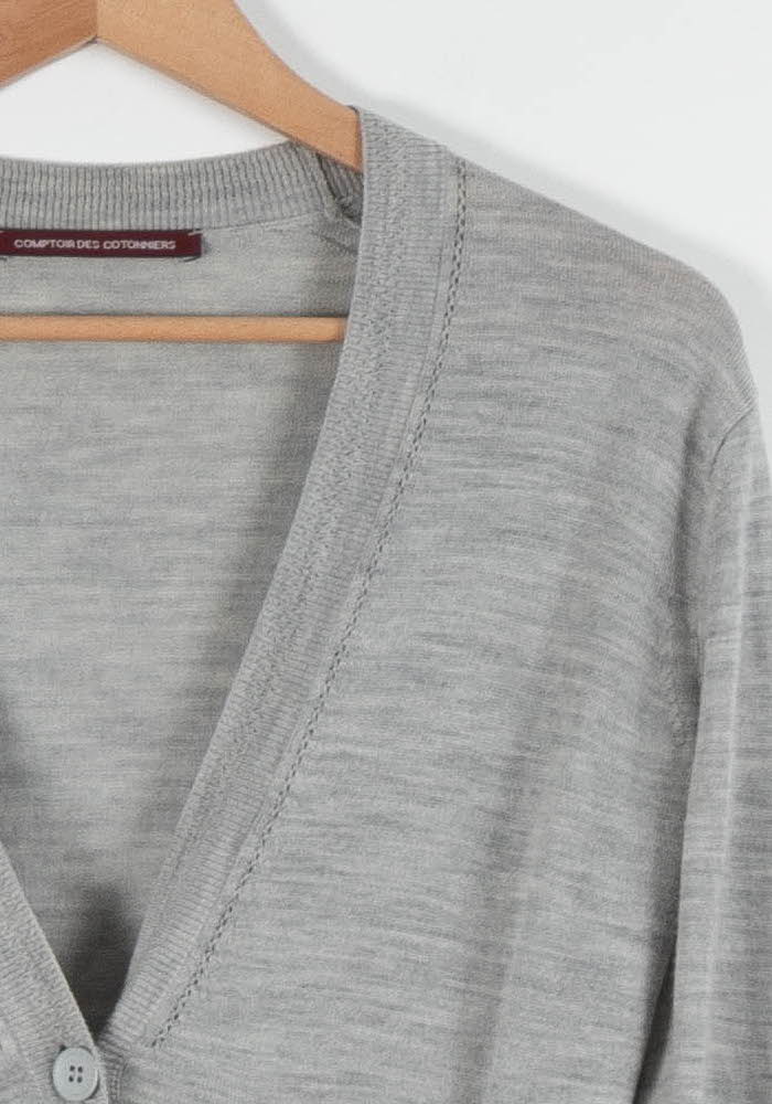Cardigan Gris - Taille XS/34