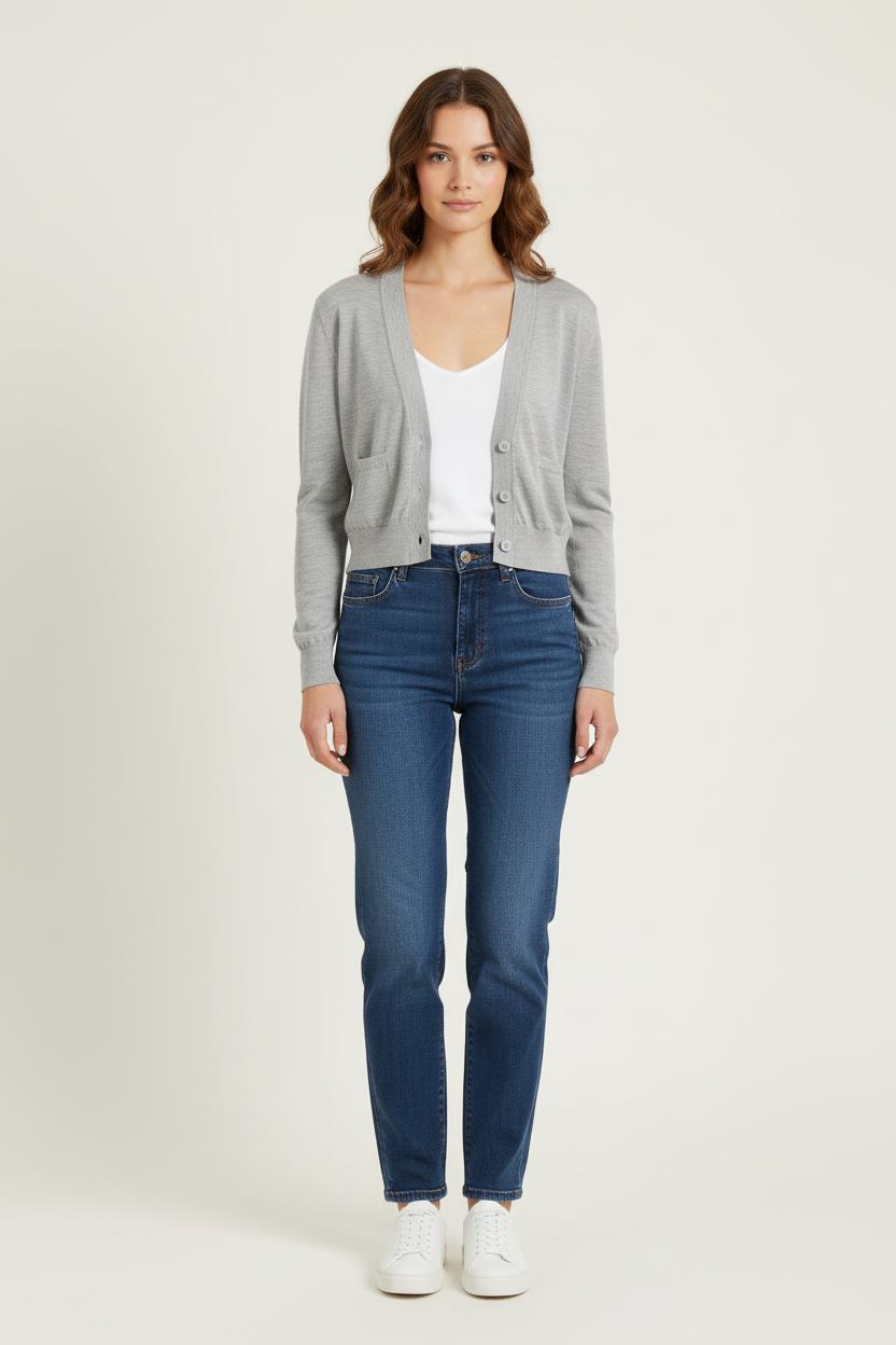 Cardigan Gris - Taille XS/34