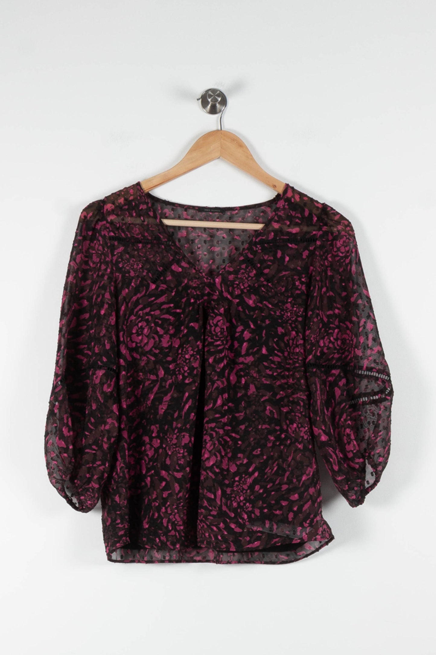 Blouse Violette et Noire - Taille XS/34