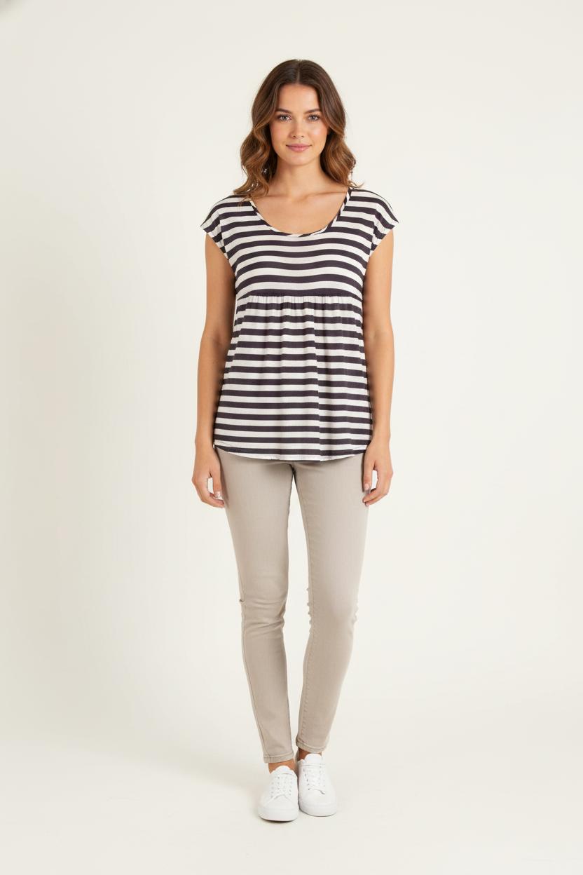 Tee-shirt Rayé Noir et Blanc - Taille S/36