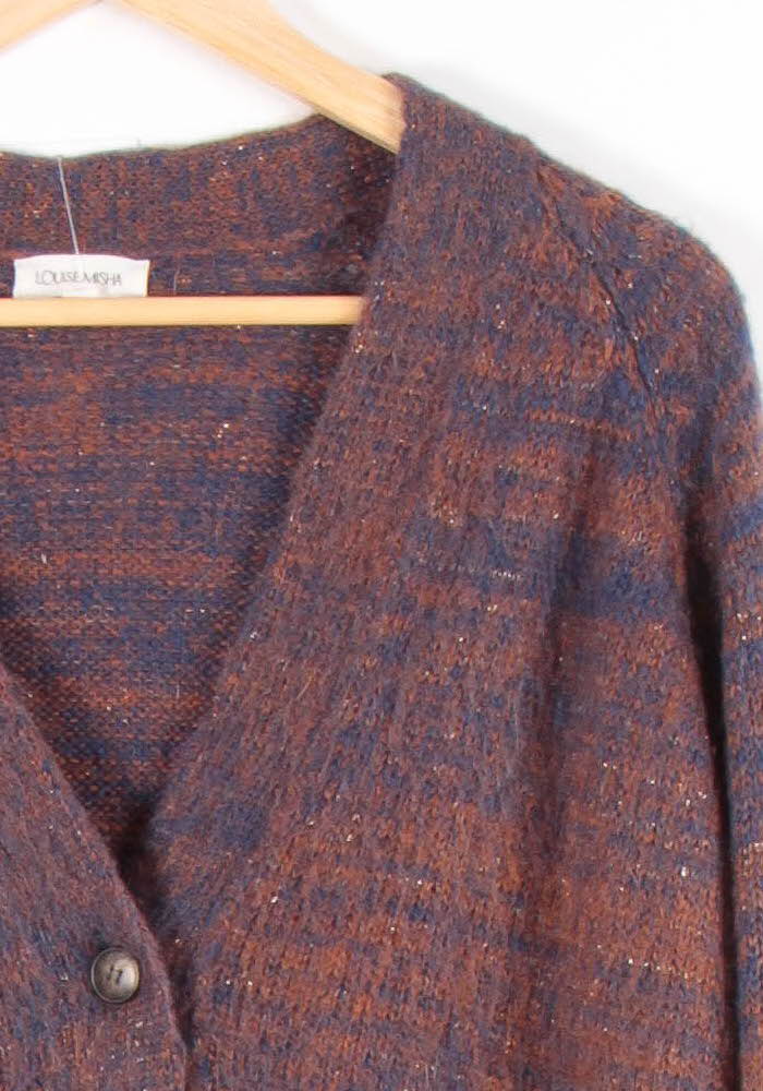 Cardigan Bleu et Marron - Taille M/38