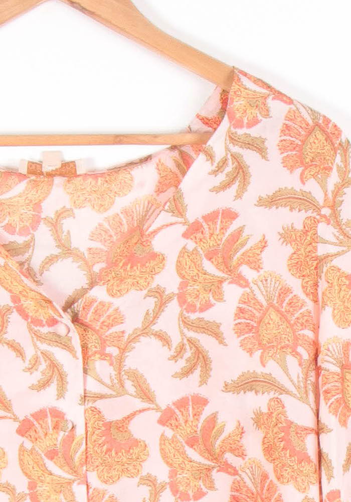 Blouse Rose et Orange - Taille M/38