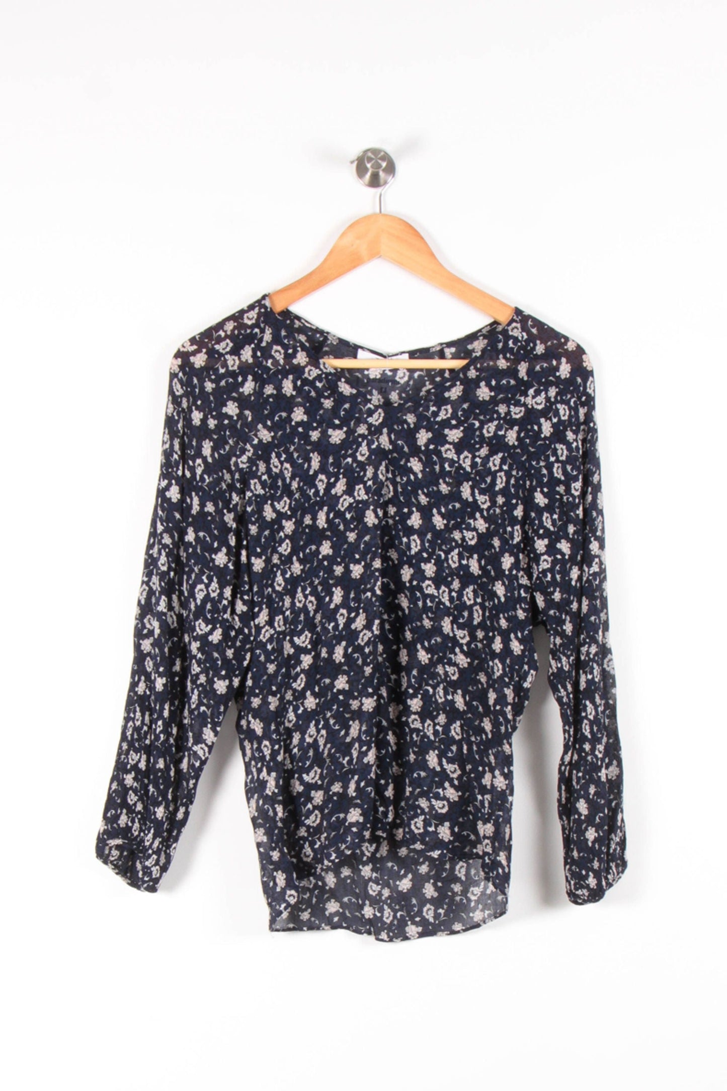 Blouse Bleu Marine et Blanche - Taille S/36