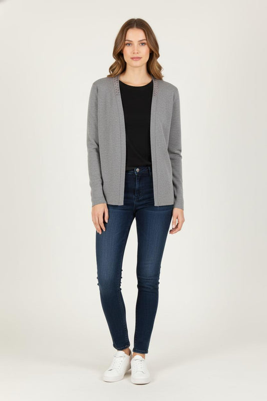 Cardigan Gris - Taille S/36