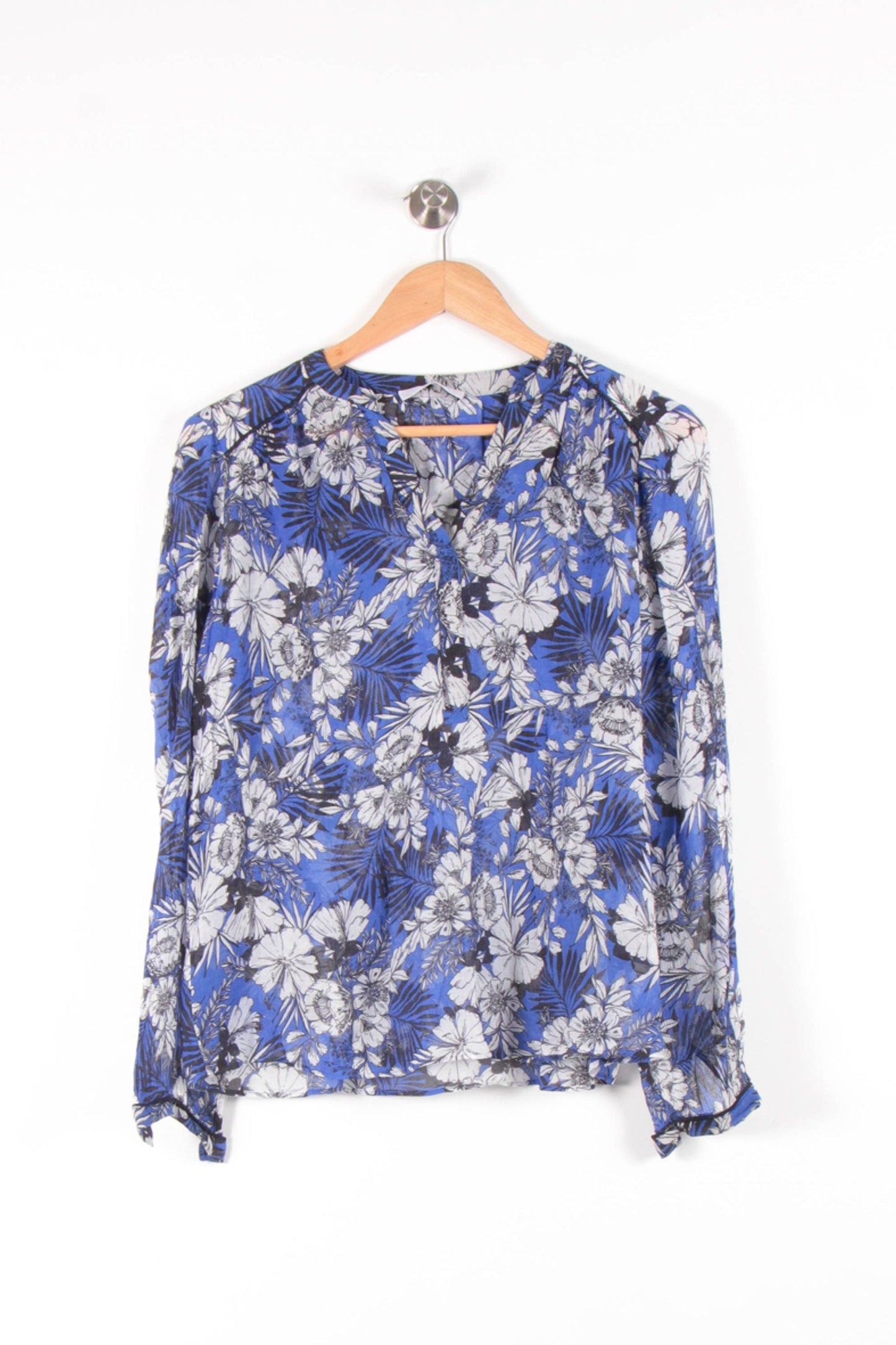 Blouse Bleue et Blanche - Taille S/36