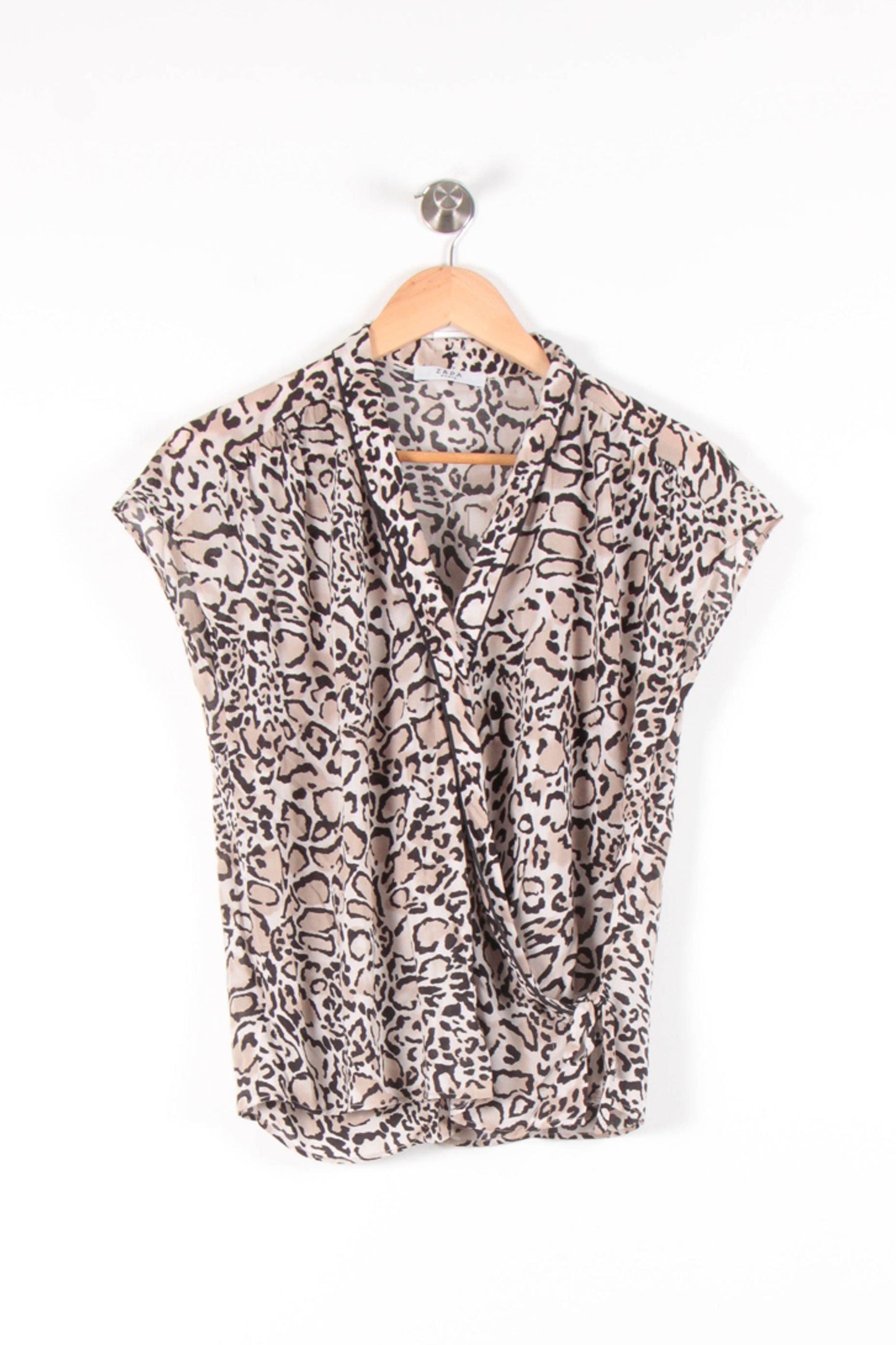 Blouse Léopard Beige et Noir - Taille S/36