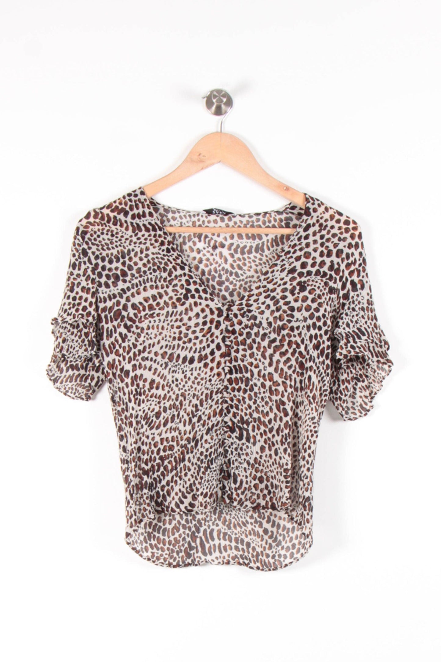 Blouse Léopard Beige et Marron - Taille S/36