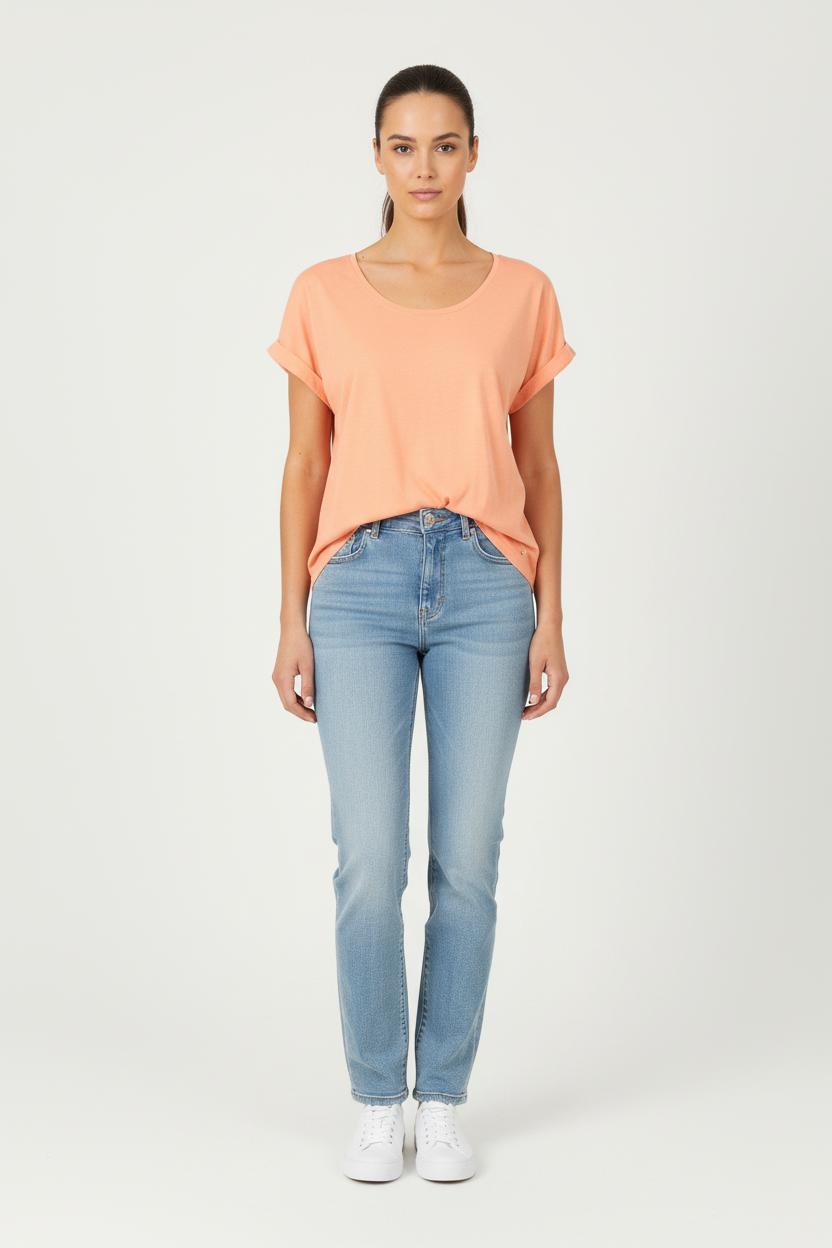 Tee-shirt Orange - Taille XS/34