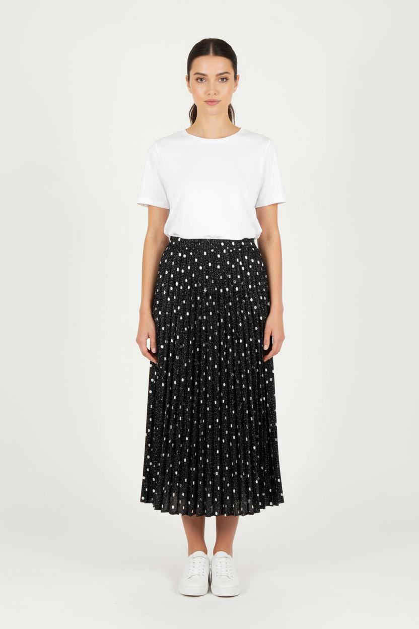 Jupe Longue Noire et Blanche - Taille L/40