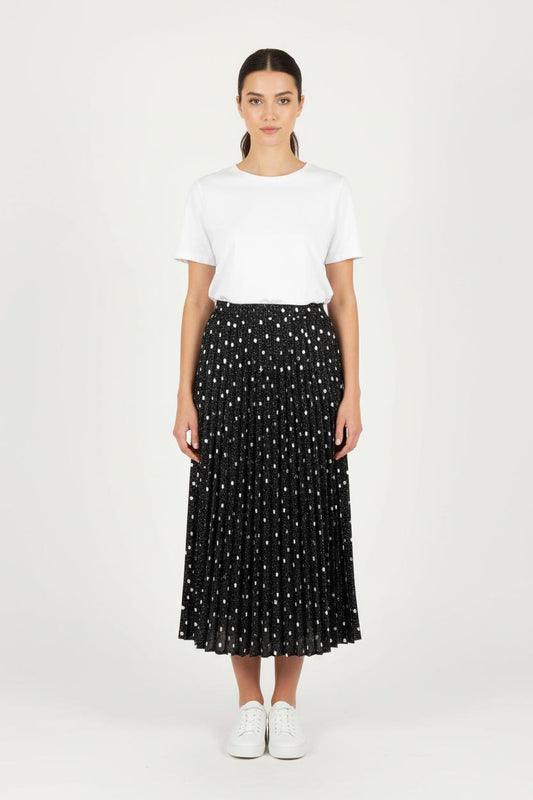 Jupe Longue Noire et Blanche - Taille L/40