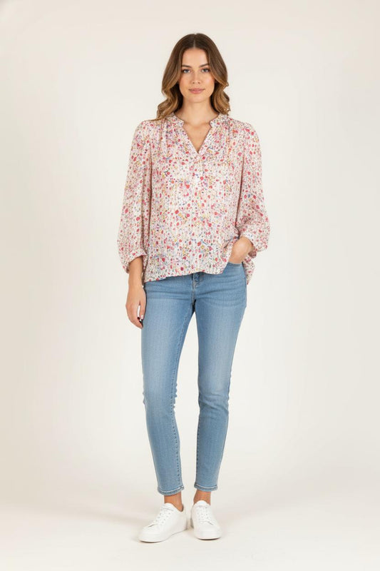 Blouse multicolore - Taille M/38