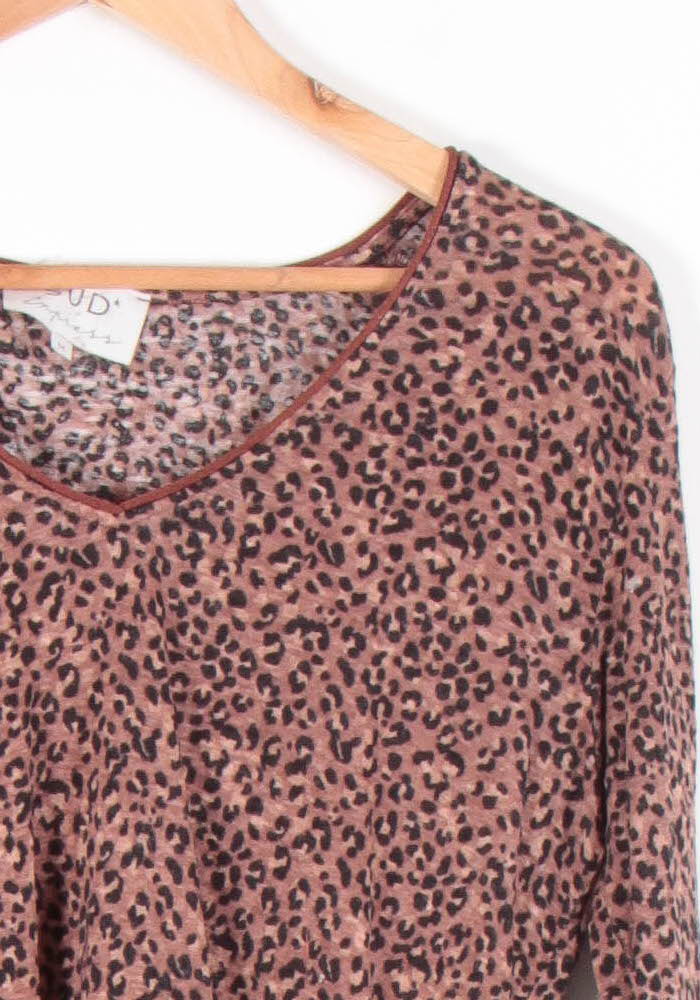 Tunique Marron et Noir - Taille M/38