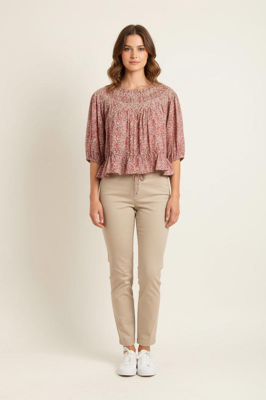 Blouse Fleurie Multicolore - Taille S/36