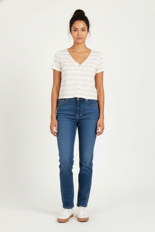 Gilet blanc et beige - Taille XS/34