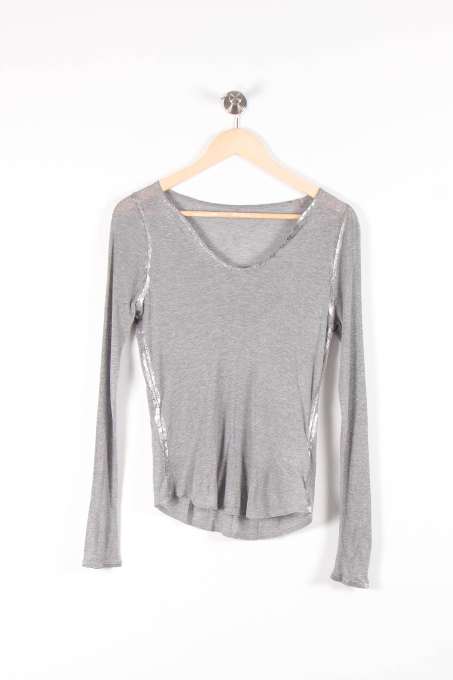 T-shirt Manches Longues Gris - Taille S/36