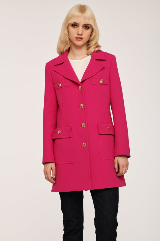 Veste Longue Rose - Taille L/40