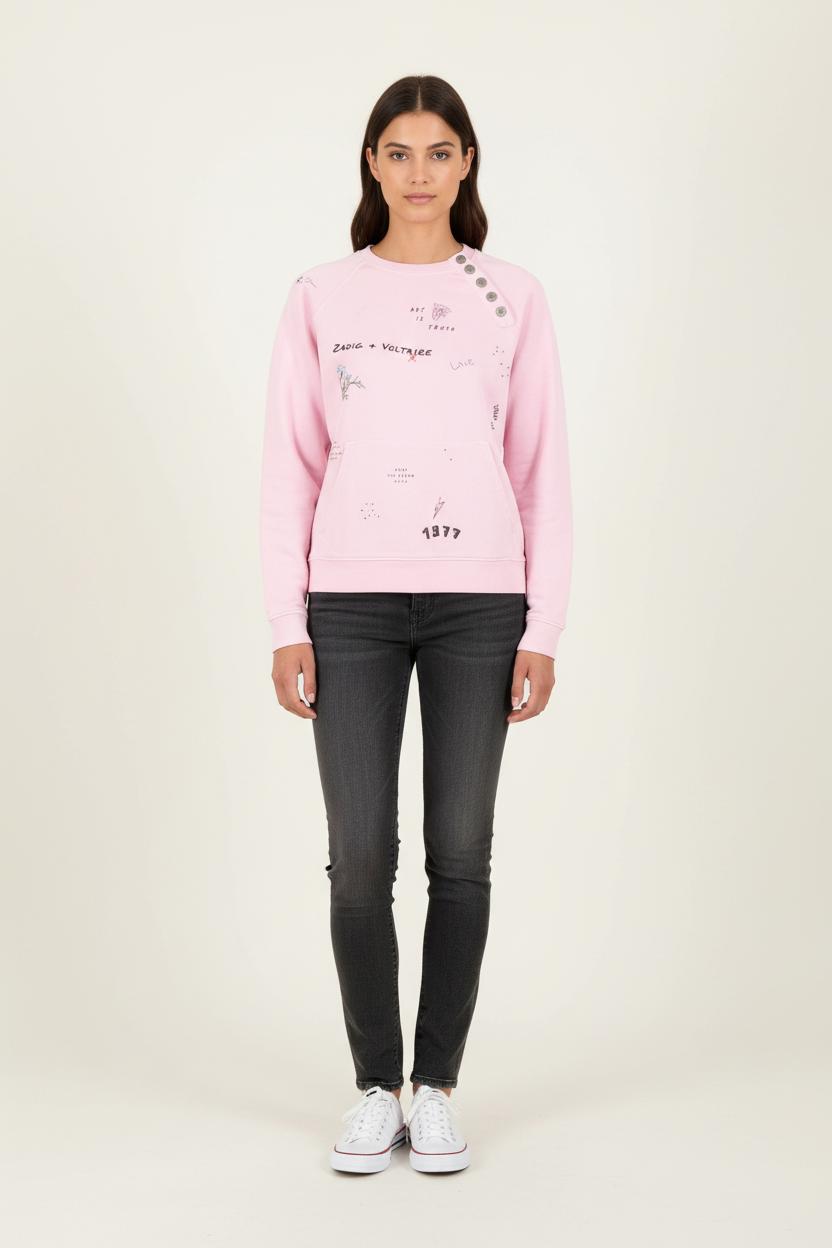 Sweat Rose - Taille S/36