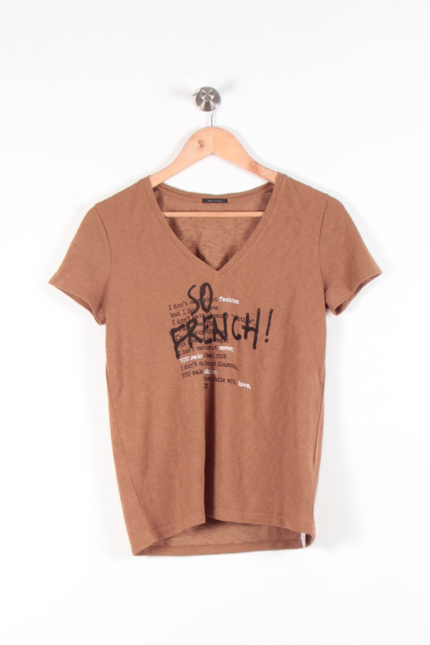 Tee-shirt Marron - Taille S/36
