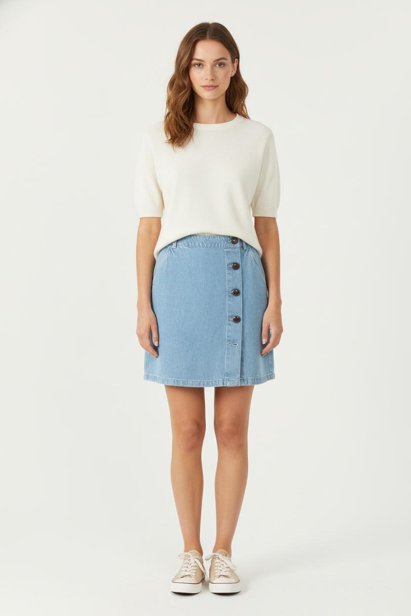 Jupe en Jean Bleue - Taille S/36