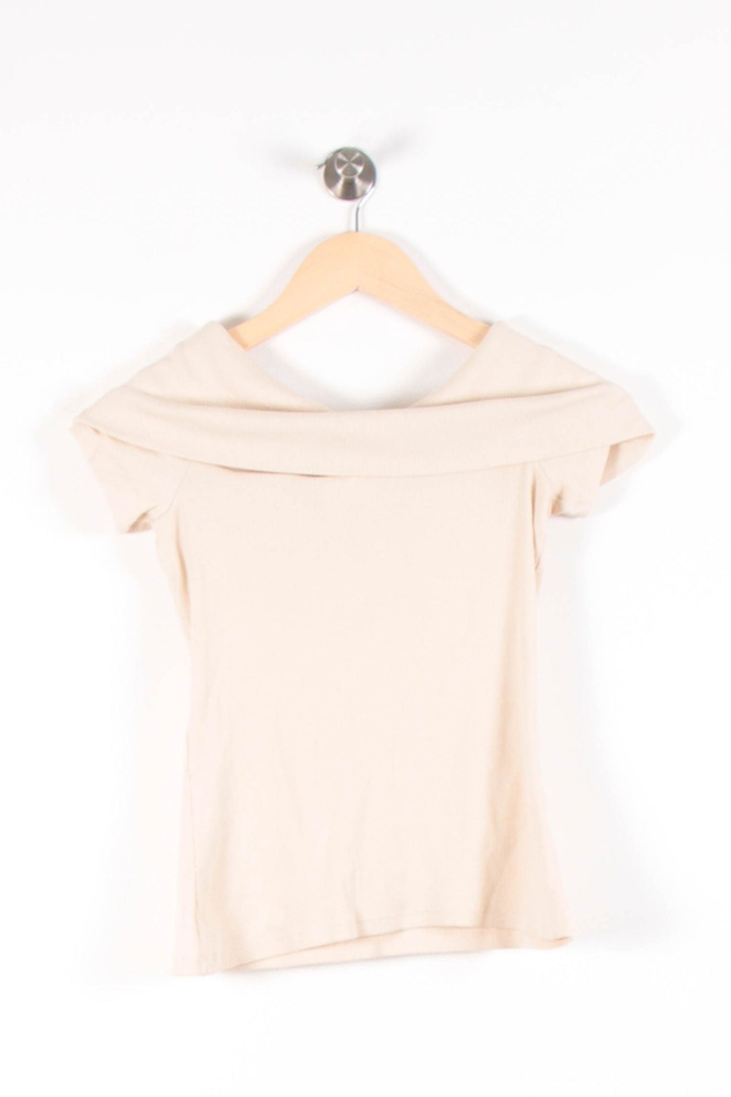 Top Col Bateau Beige - Taille XS/34