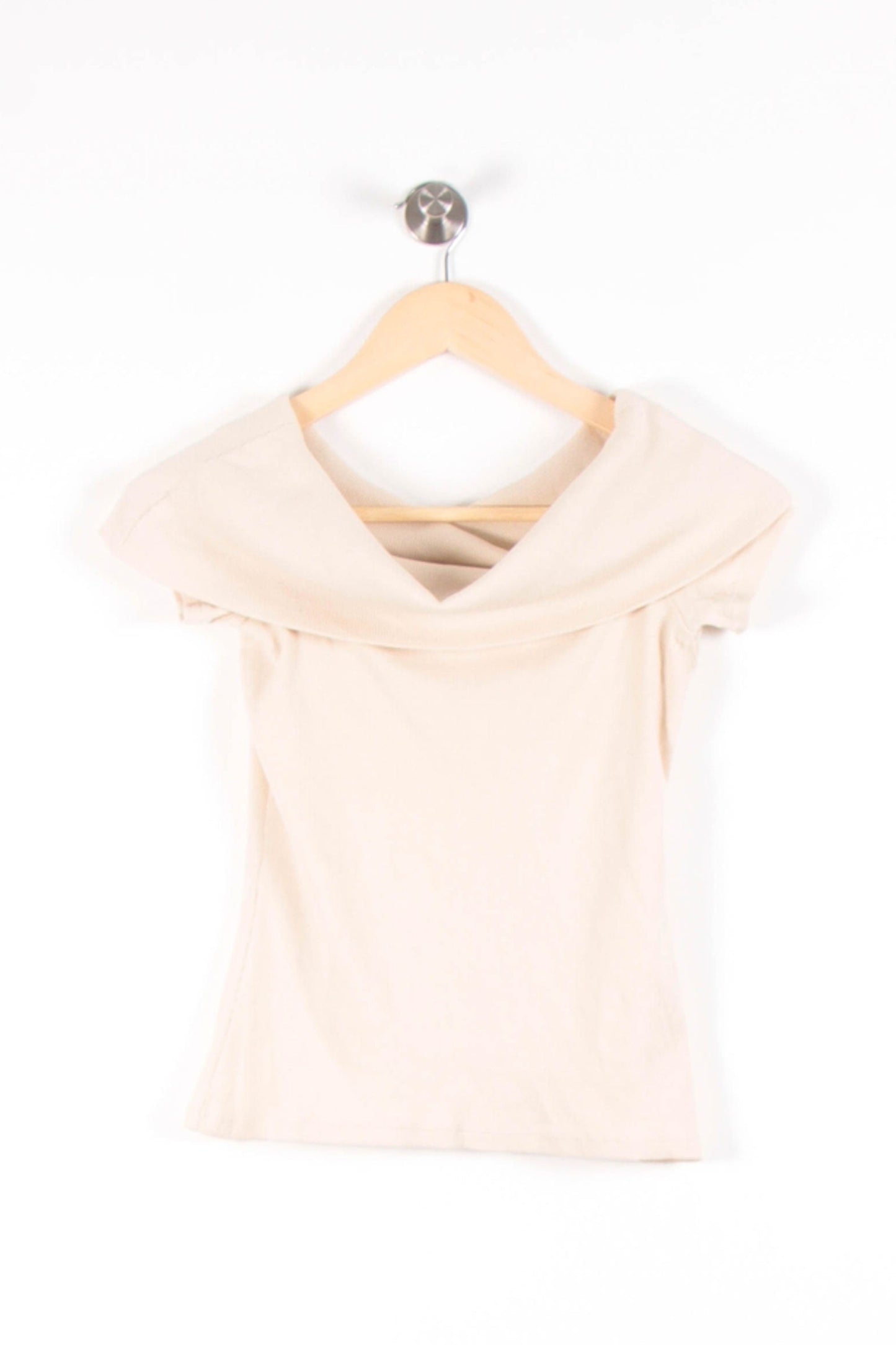 Top Col Bateau Beige - Taille XS/34