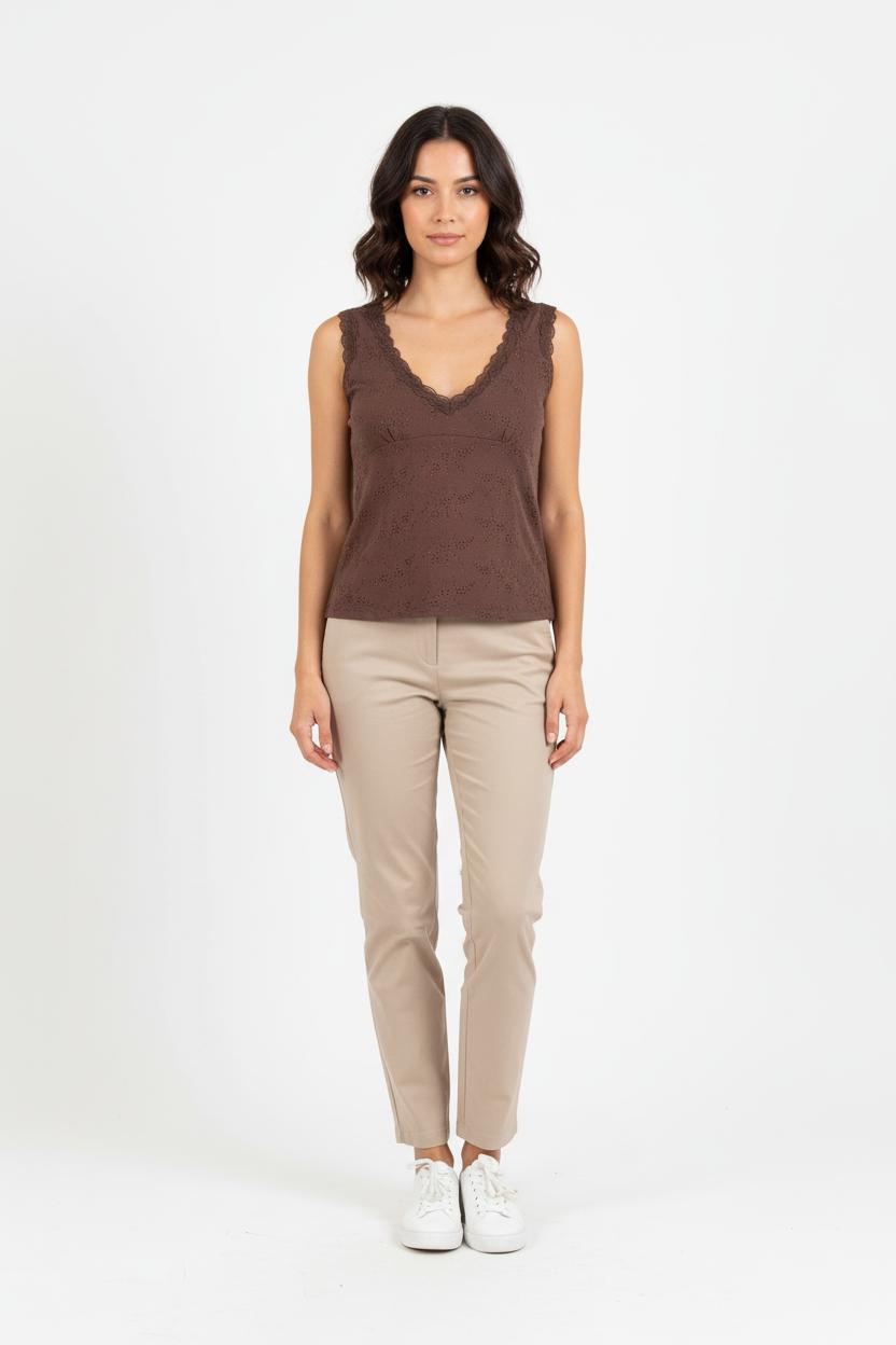 Débardeur Marron - Taille L/40