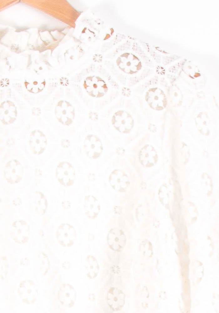 Blouse Brodée Blanche - Taille XXL/44