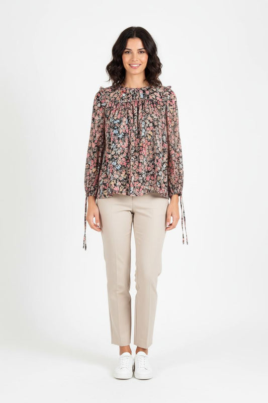 Blouse Fleurie Multicolore - Taille M/38