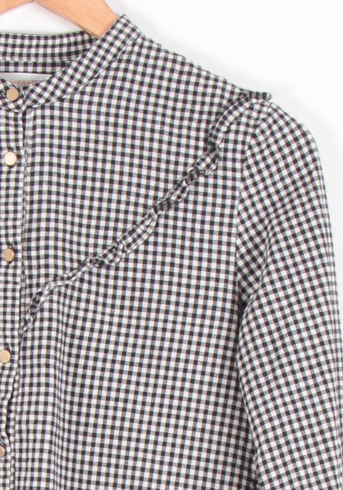 Chemise à Carreaux Noire et Blanche - Taille M/38