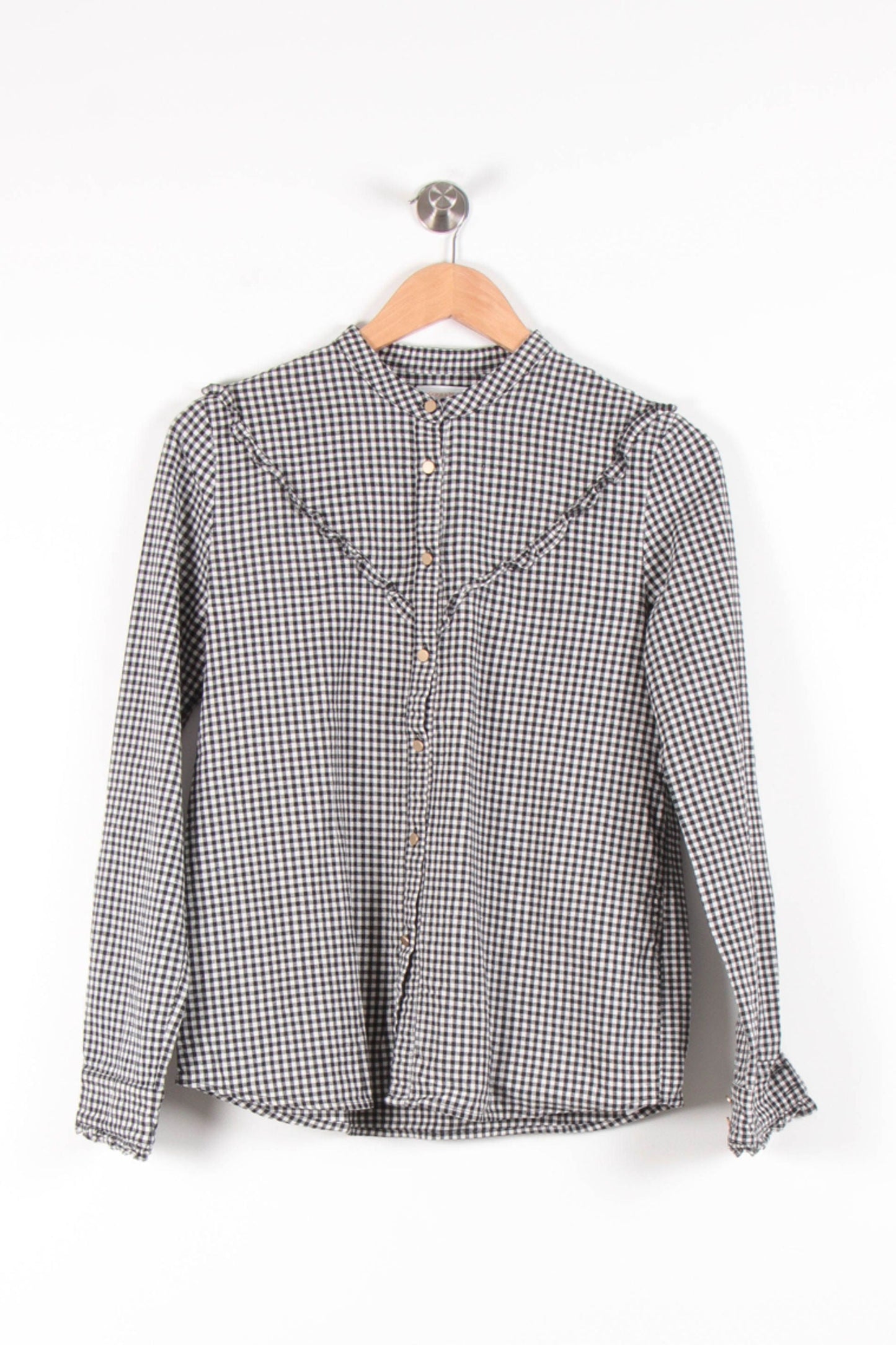 Chemise à Carreaux Noire et Blanche - Taille M/38