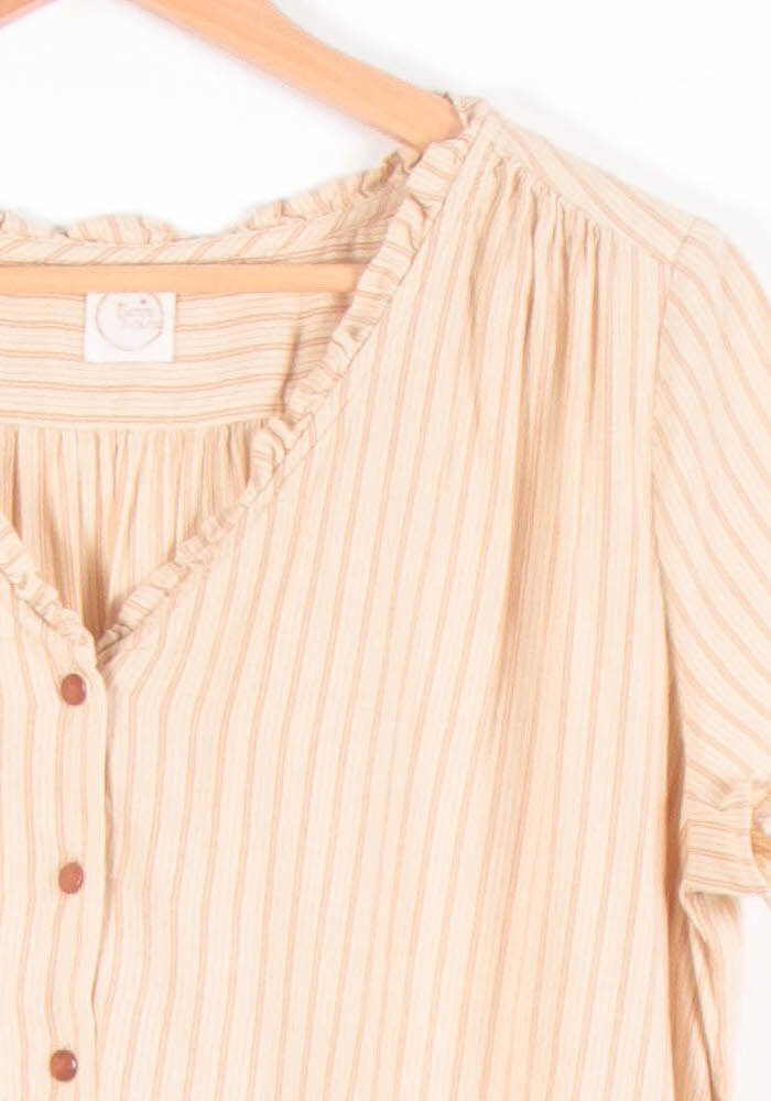 Blouse Beige à Rayures - Taille L/40
