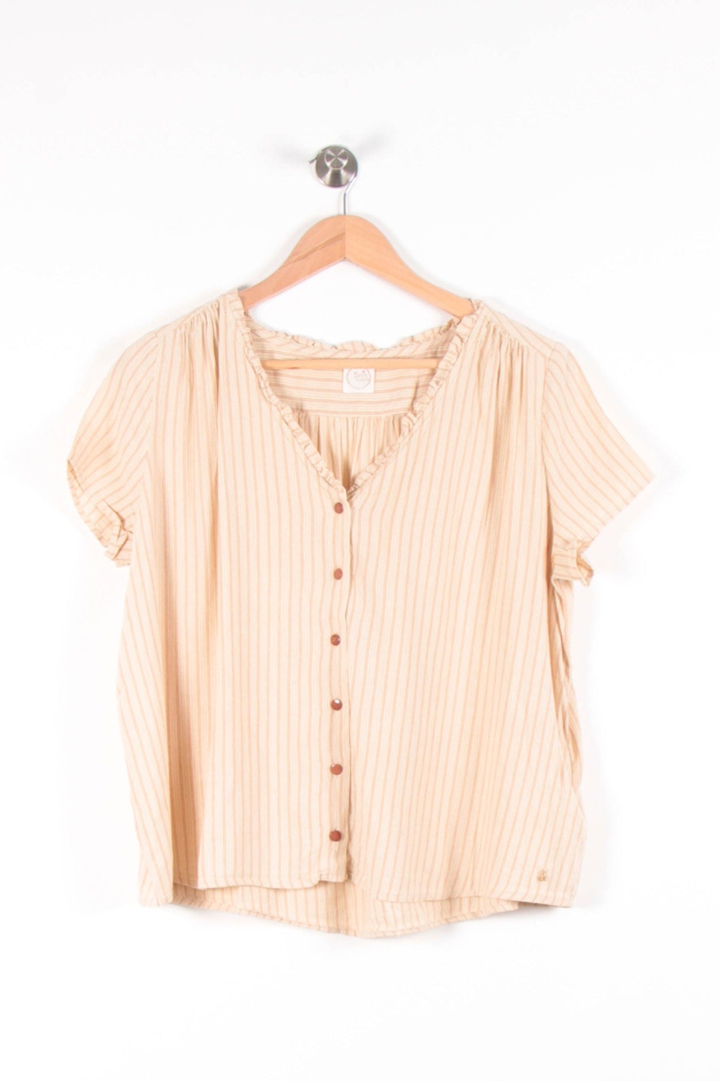 Blouse Beige à Rayures - Taille L/40