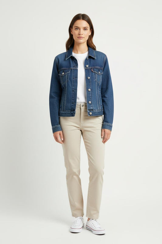 Gilet et jean bleu - Taille L/40