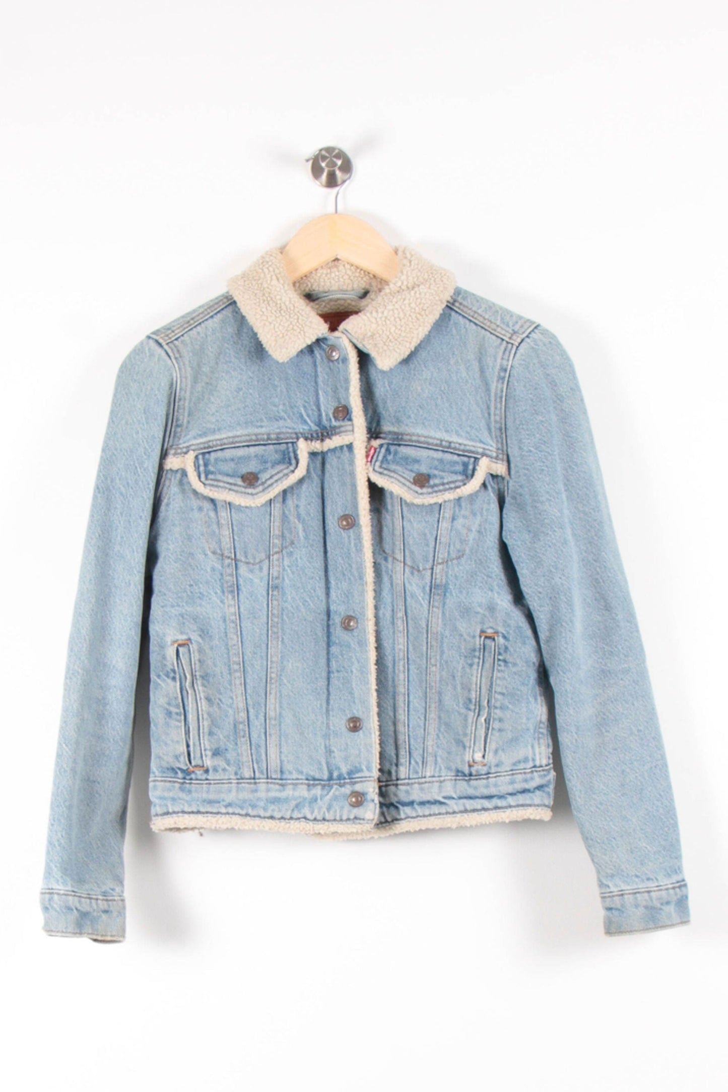 Veste en jean Bleu et Beige - Taille S/36