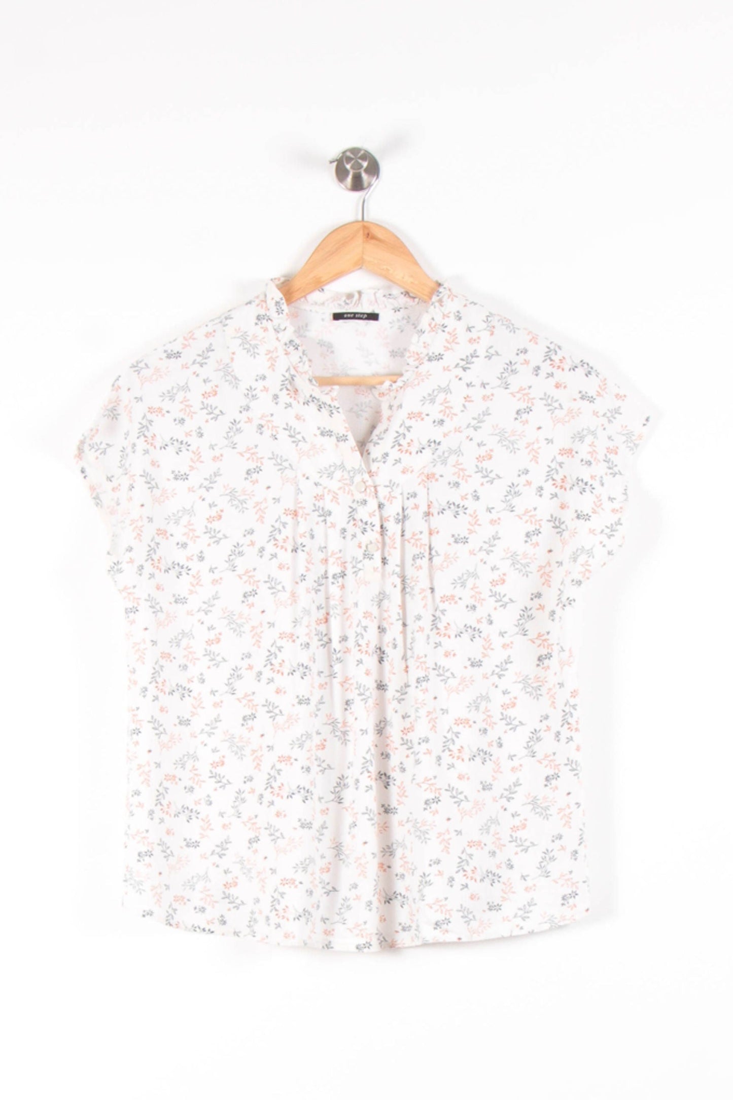 Blouse Blanche et Rose - Taille S/36