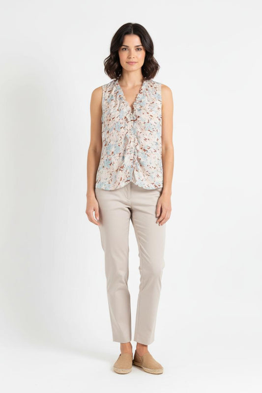 Blouse Sans Manches Multicolore - Taille XL/42