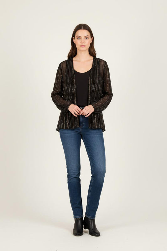 Blouse Noire et Dorée - Taille L/40