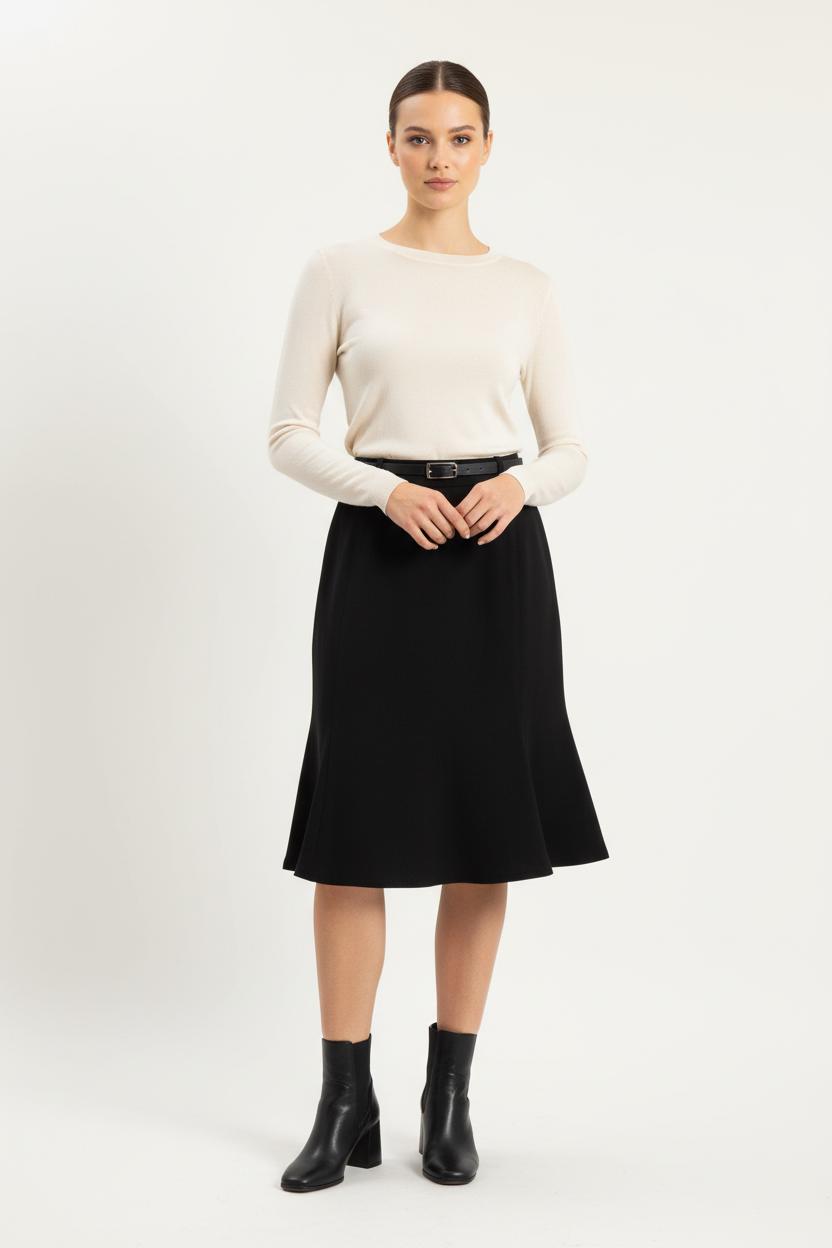 Jupe Midi Noire - Taille L/40
