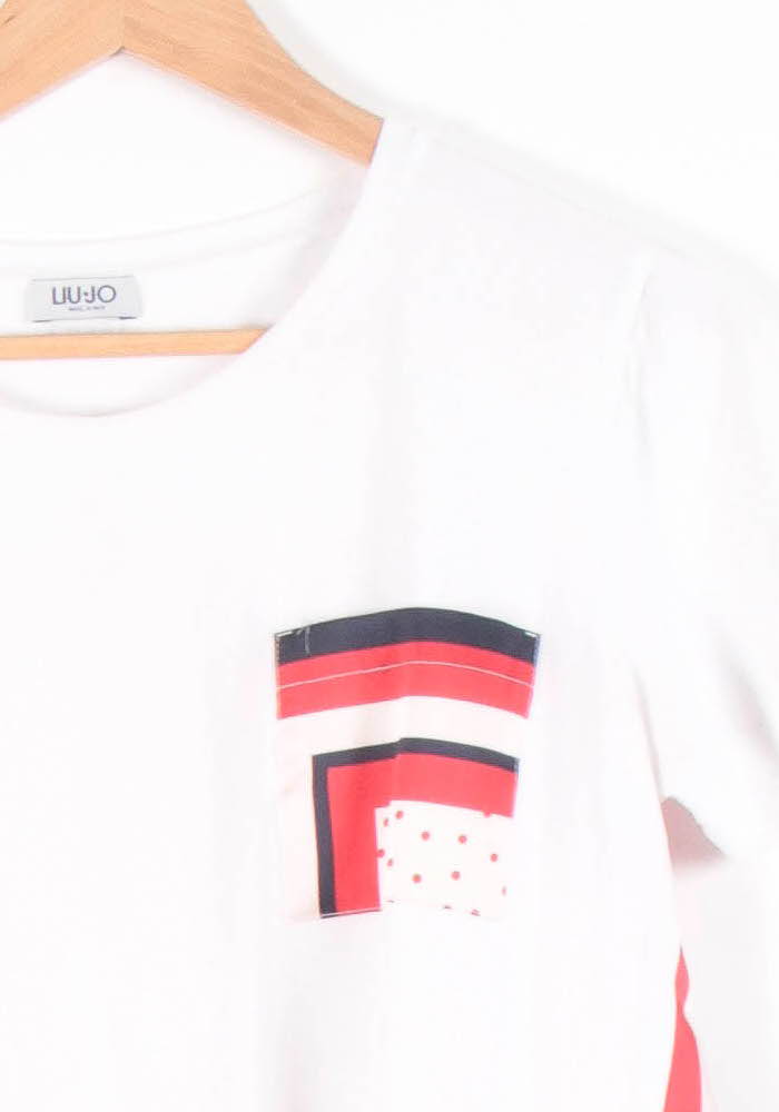 Tee-shirt Blanc et Rouge - Taille M/38