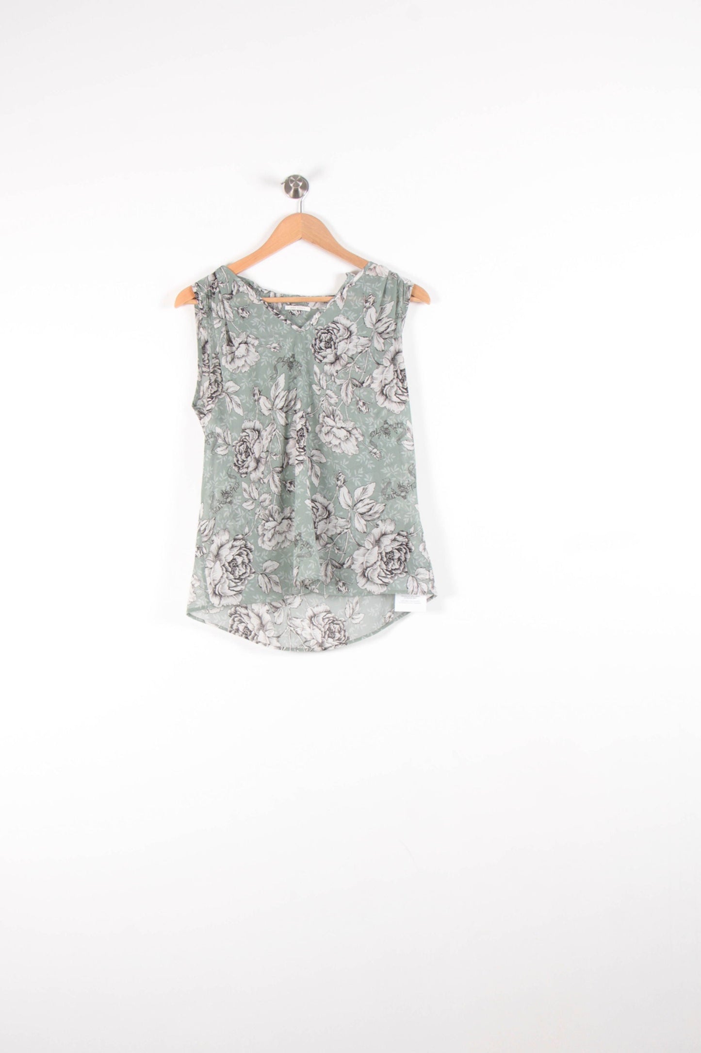 Blouse Verte et Blanche - Taille M/38