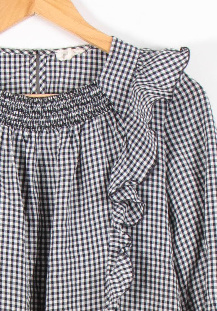 Blouse Noire et Blanche - Taille S/36