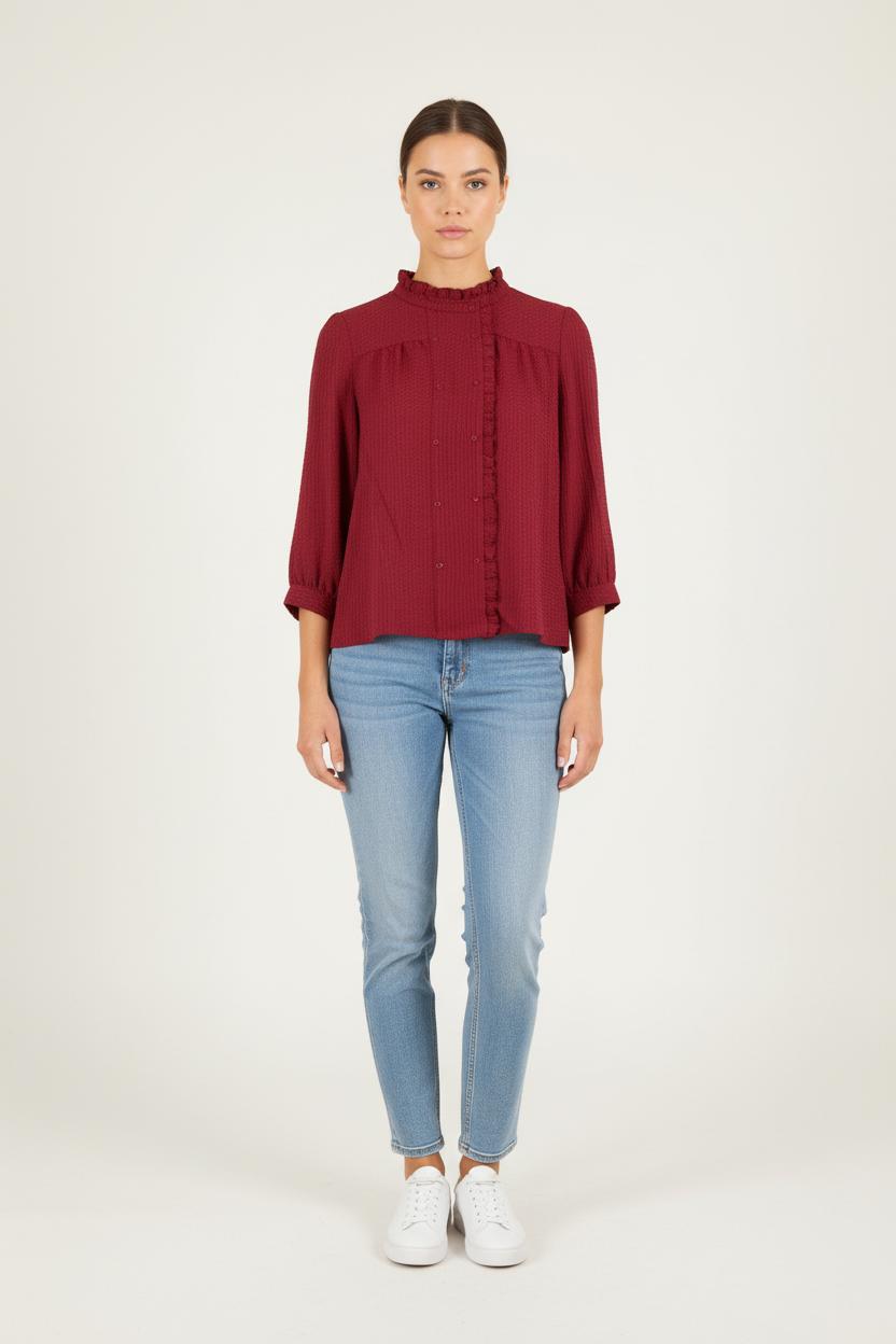 Blouse Bordeaux - Taille S/36