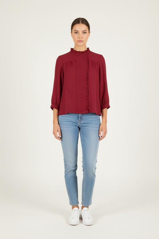 Blouse Bordeaux - Taille S/36