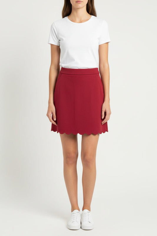 Jupe Courte Bordeaux - Taille S/36