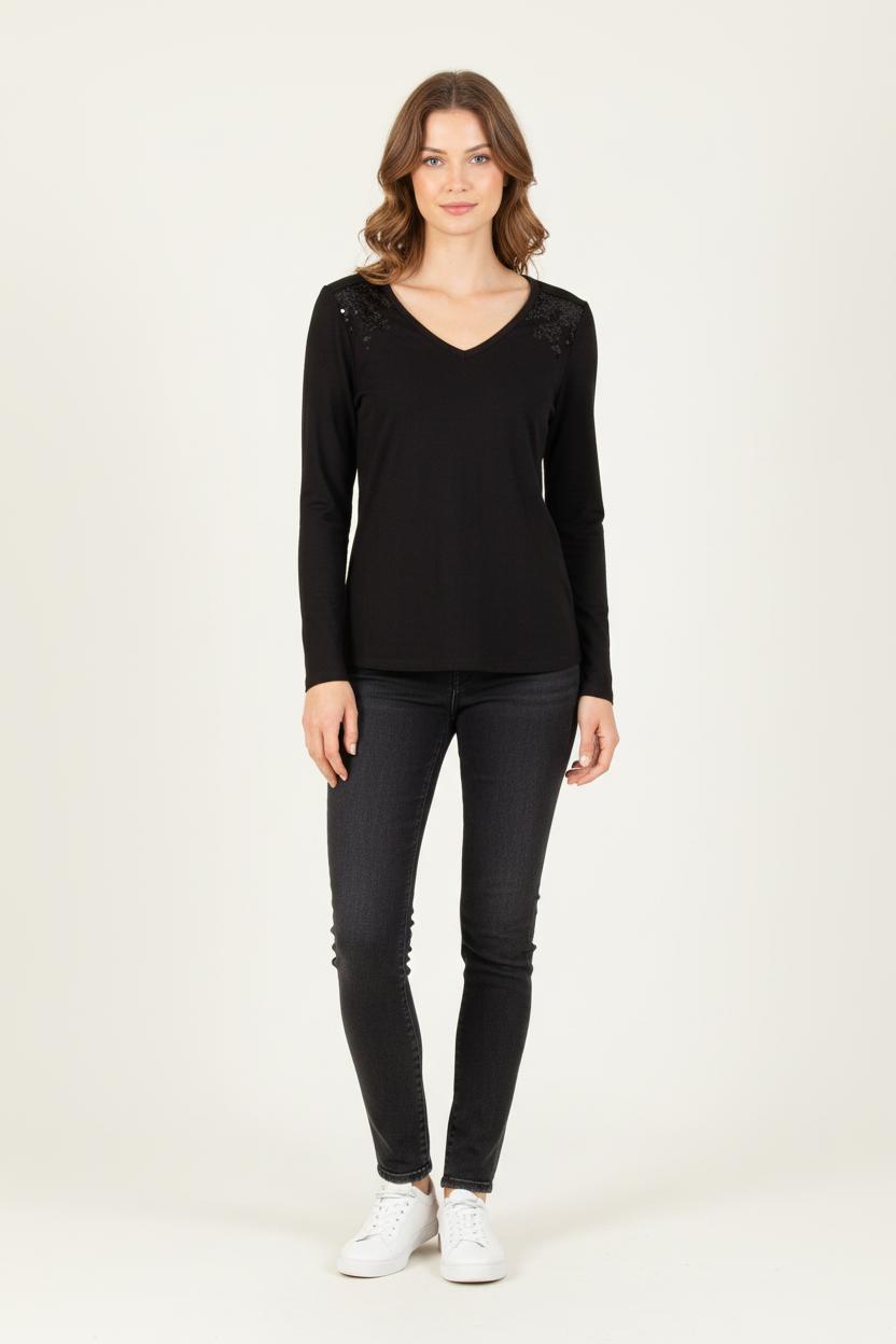 Tee-shirt Noir - Taille S/36