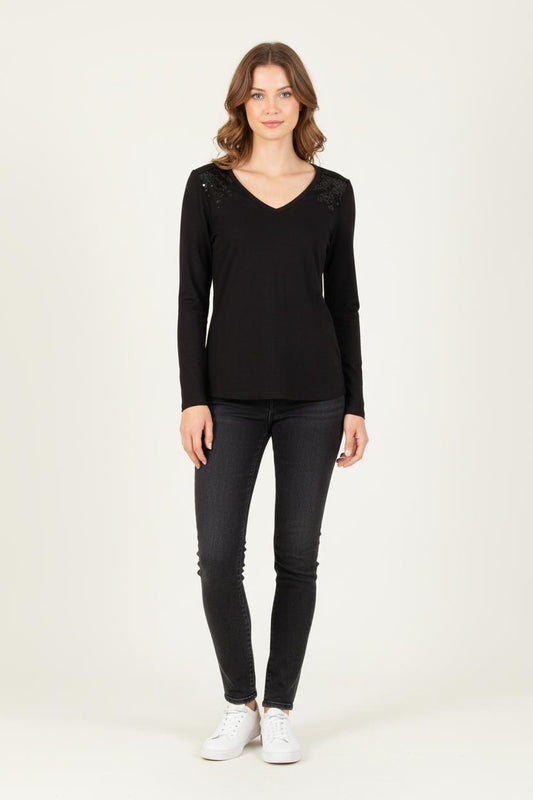 Tee-shirt Noir - Taille S/36