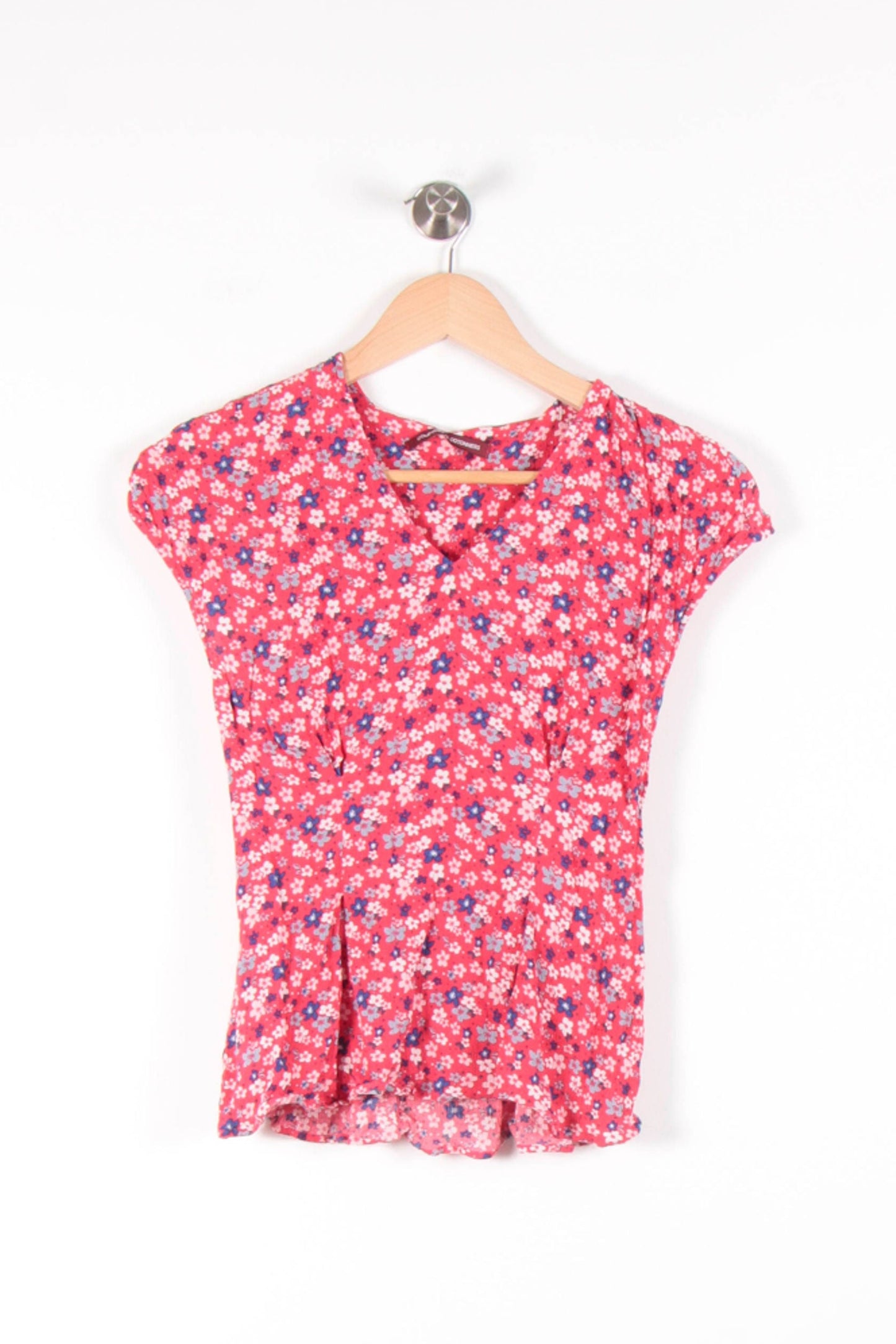 Blouse Fleurie Rouge et Bleu - Taille S/36